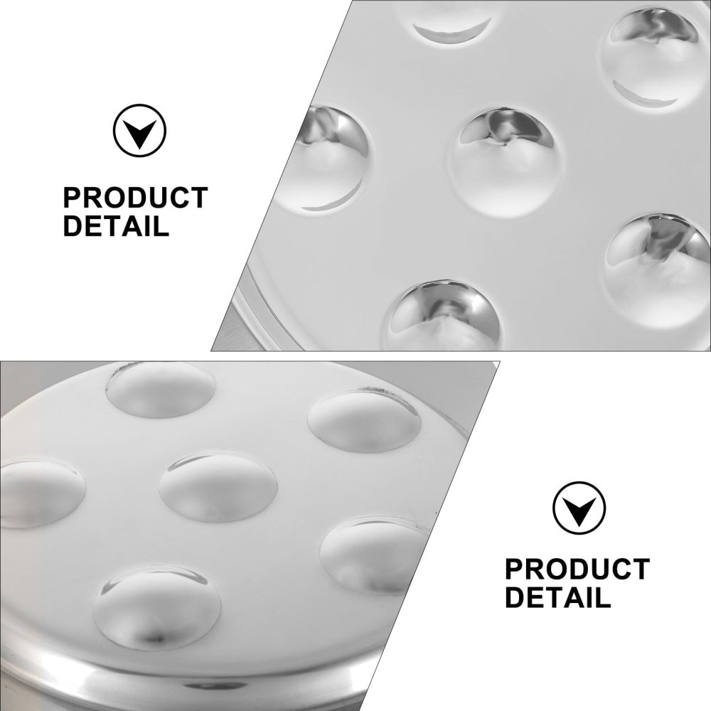 Stainless Steel Snail Dish Escargot Plate Food Plate Compartment Holes Plates