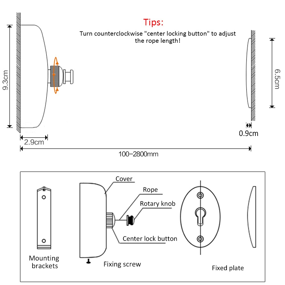 Retractable Clothesline Wall-mounted Indoor Outdoor Washing Clothes Hanger Laundry Drying Line Balcony Invisible Drying Lines