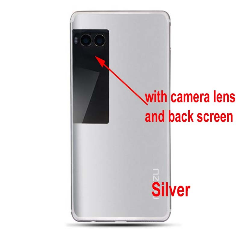 Original ltpro melhor voltar bateria capa traseira caso habitação porta + câmera lente de vidro da tela traseira para meizu pro 7/pro 7 plus