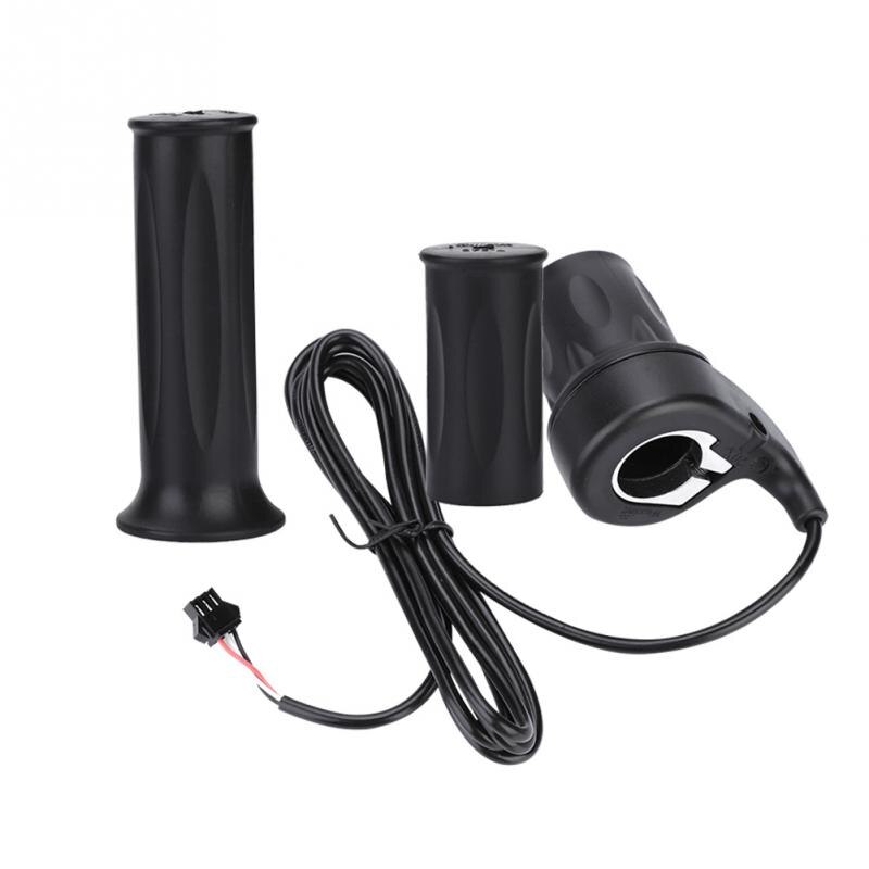 Universele Elektrische Fiets Snelheid Gashendel Plastic E-Bike Gashendel Rechts Gas Grip + Links Normale Grip 22.5mm Stuur