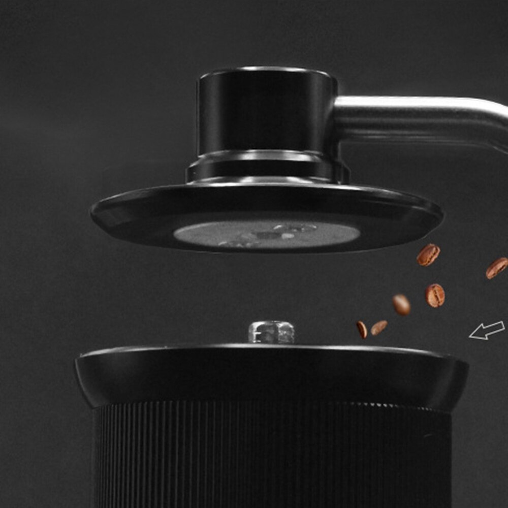 Manual Coffee Grinder Manual Grain Grinder with Manual Adjustable Setting Stainless Steel Whole Bean Burr Grinder,B