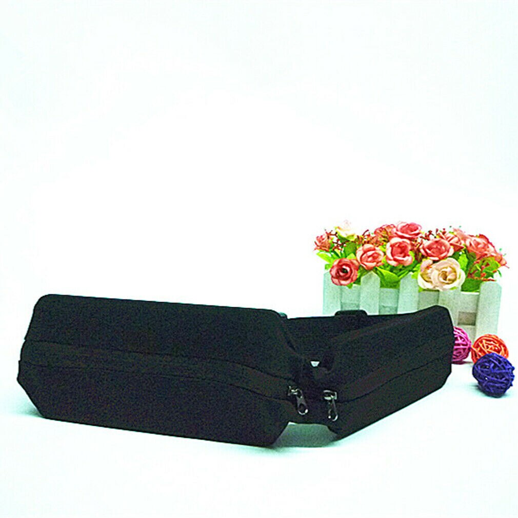 Unisex Men Women Runner Waist Belt Bag Pack Pouch Bum Sport Fitness Jogging Universal Dual Pocket: F