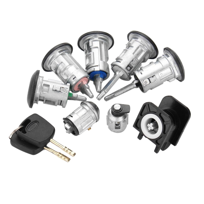 Set 4425134 8 autosloten met cilindersloten en sleutels voor ford transit connect 2002-2007