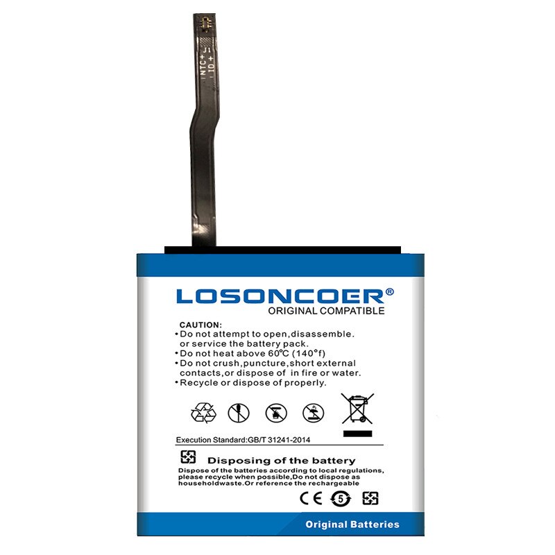 100% Original LOSONCOER 280mAh HB302527ECW Battery for Huawei Honor Watch Magic Smart Watch Batteries