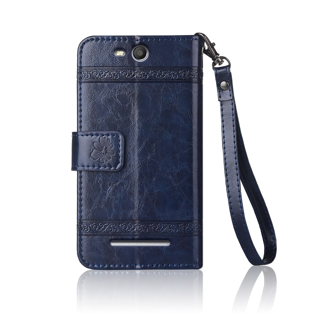 Flip Leder Fall Für Micromax Leinwand Saft 2 Q392 Fundas Gedruckt Blume 100% Spezielle brieftasche stand fall mit Gurt