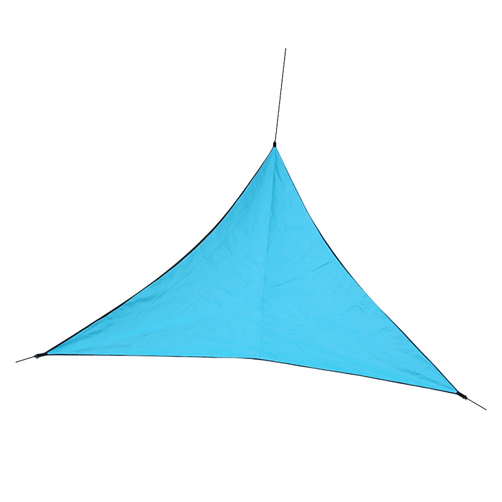 Toldo 4M refugio sombrilla Patio piscina Camping toldo parasol vela triángulo toldo triángulo playa sombra tela UV resistente sombra vela: Blue
