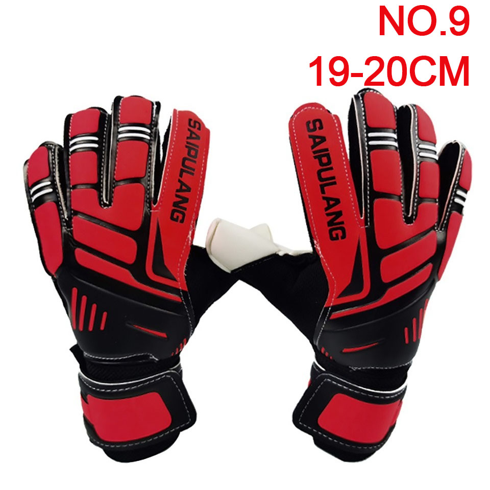 Loogdeel Fußball-Torwarthandschuhe für Erwachsene, verdicktes Latex, für Torwart, Kinder, Fußball, Handtrainingszubehör, Trainingshandschuhe: Licht Gelb