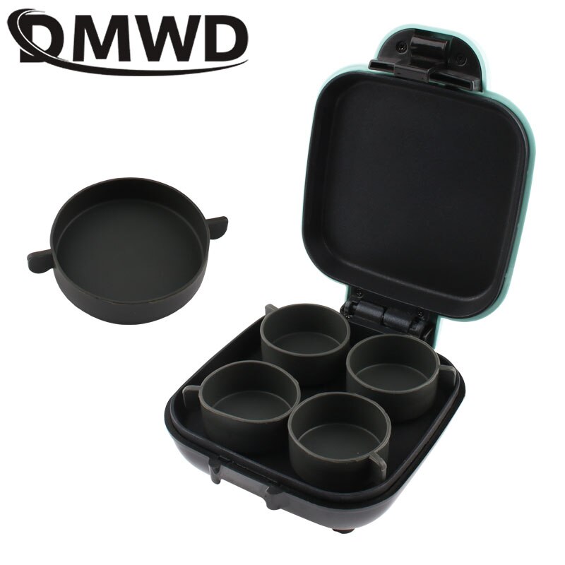 DMWD 110V/220V Elektrische Ei Torte Maschine Mini Grill Panini Braten Ofen Nicht-Stock Toaster Kuchen frühstück Licht Lebensmittel Maschine EU UNS