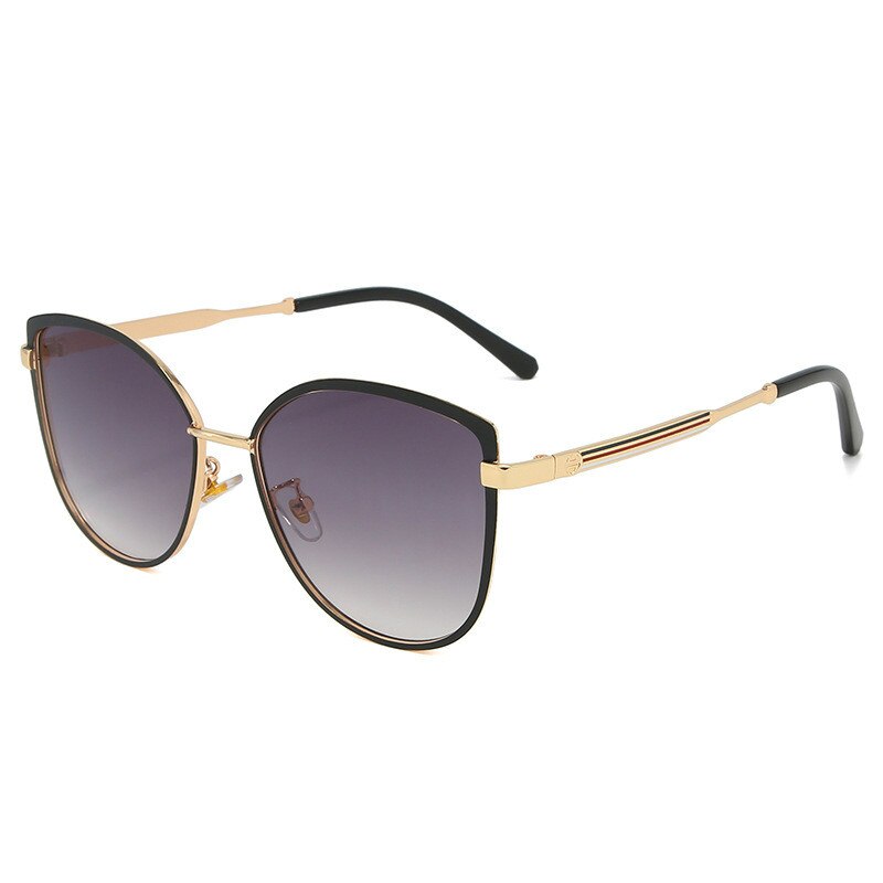 Cat's eye zonnebril groot montuur dames en heren zonnebrillen kruisbril zonnebril dames heren versiering  uv400 zomer
