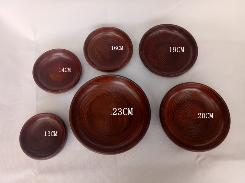 Saladier en bois massif grande taille fruits/Snack stockage Jujube 1pc vaisselle ustensiles amicaux