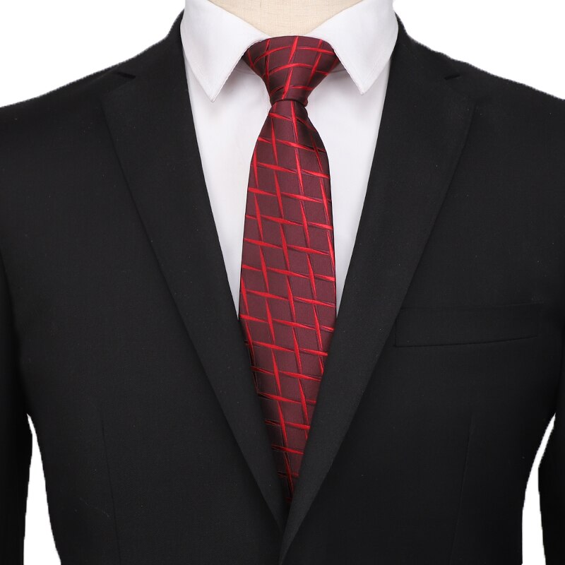 Corbata estrecha para hombre, corbata fina con patrón de puntos de 8cm, , corbata estrecha para negocios, Corbata a rayas para boda