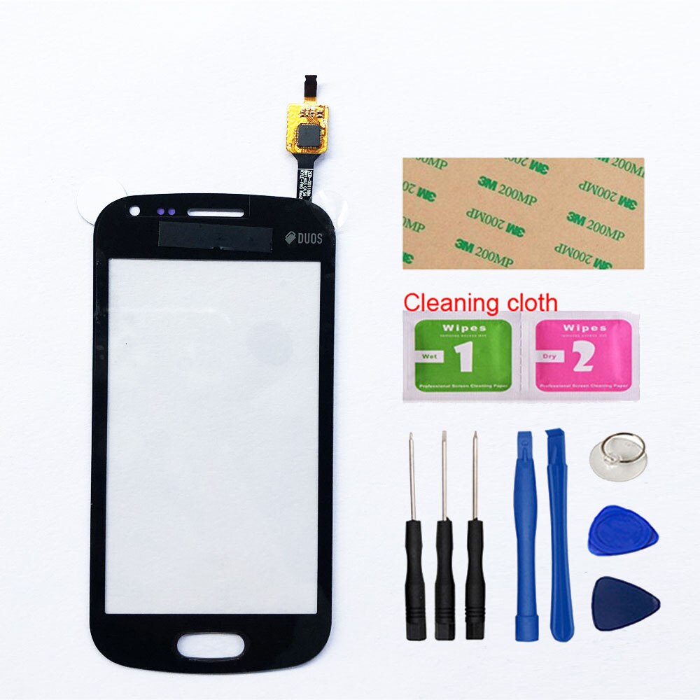 4.0'' Touchscreen For Samsung Galaxy S Duos 2 S7582 S7580 S7583 Touch Screen Digitizer Sensor Glass Panel Replacement: Black Tool