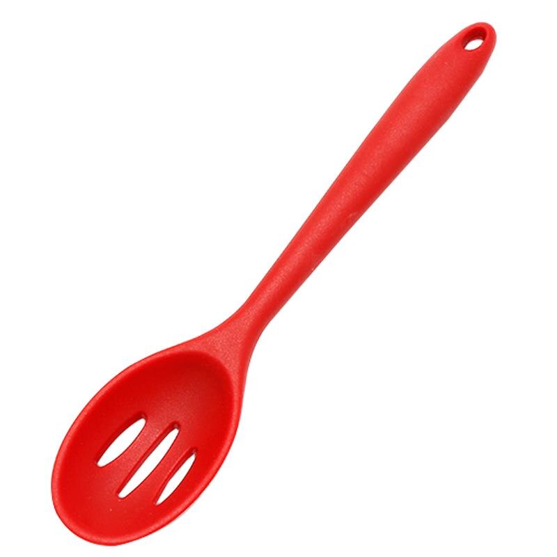 Fødevaregodkendt silikone madlavningsske essentiel varmebestandig fleksibel nonstick silikone bage blandeske spatel køkkenværktøj: C