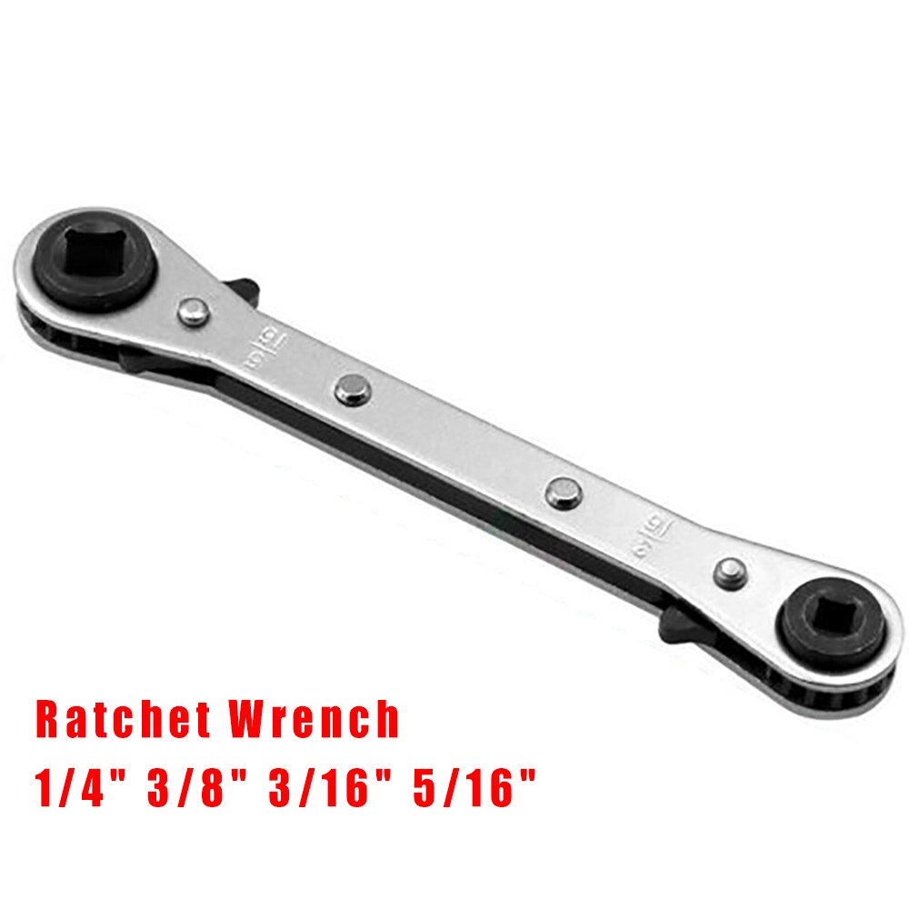 Koeling Ratelsleutel 1/4 3/8 3/16 5/16Inch Poort Klep Hvac Tool Cs Voor Gebruik Op Compressoren Met toegang Kleppen
