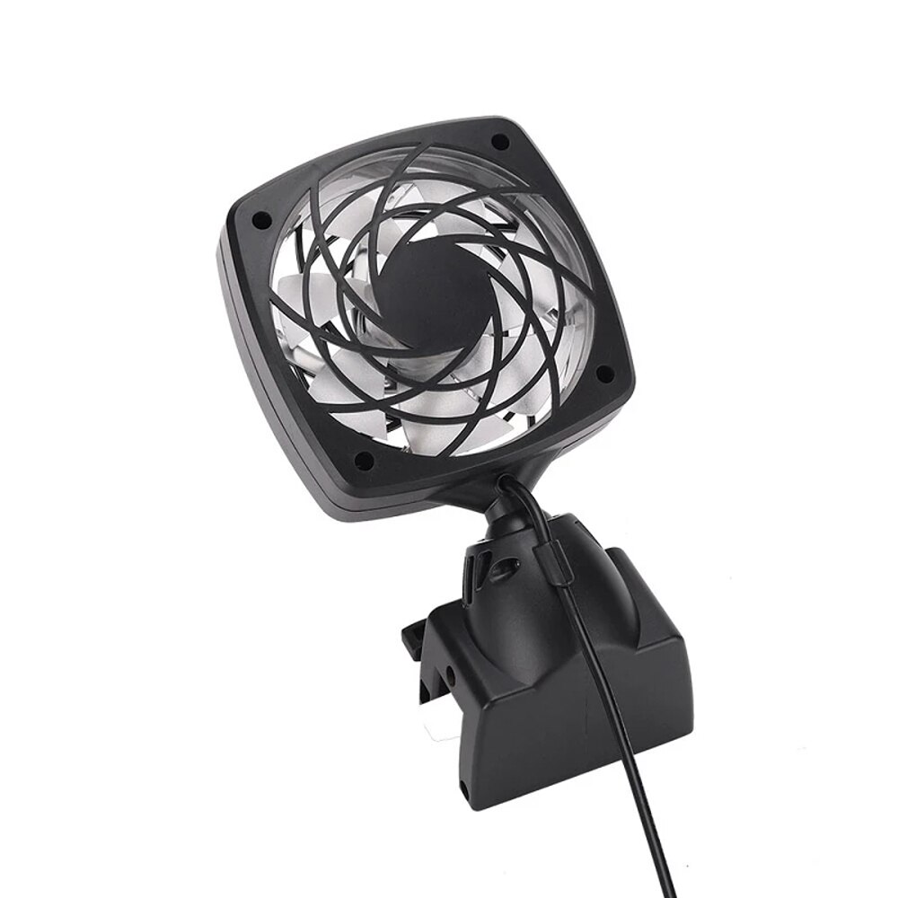 NICREW – ventilateur d'aquarium 360-110 V, contrôle automatique de la température, système de refroidissement à eau rotatif 240 degrés, silencieux, détachable
