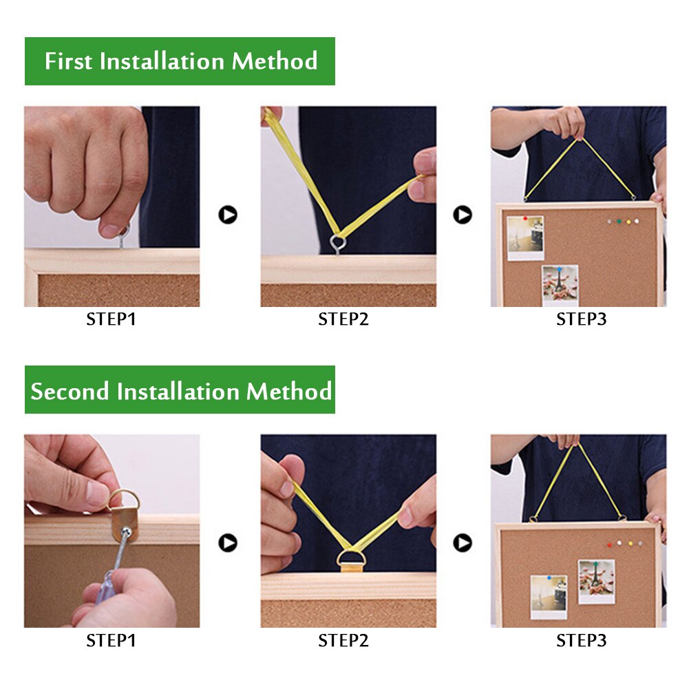 Foto Display Bulletin Foto 'S Kleuterschool Kurk Boord Diy Home Decor Achtergrond Klaslokaal Met Frame Bericht Muur Opknoping