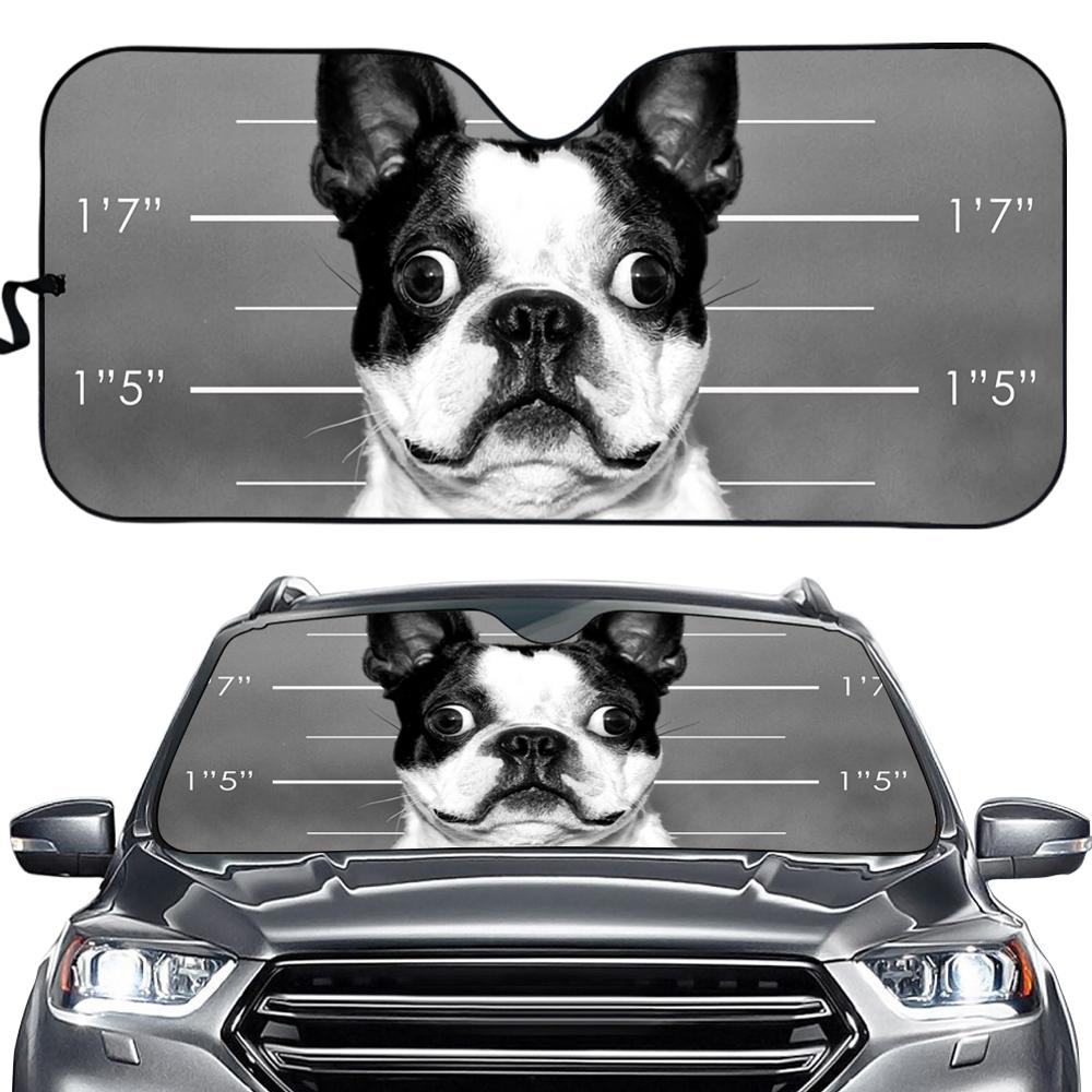Mooie Schilderen Kat/Hond In Rijden Print Auto Zonnescherm Auto Voorruit Window Cover Sunshades Zonneklep: KEA80602HC