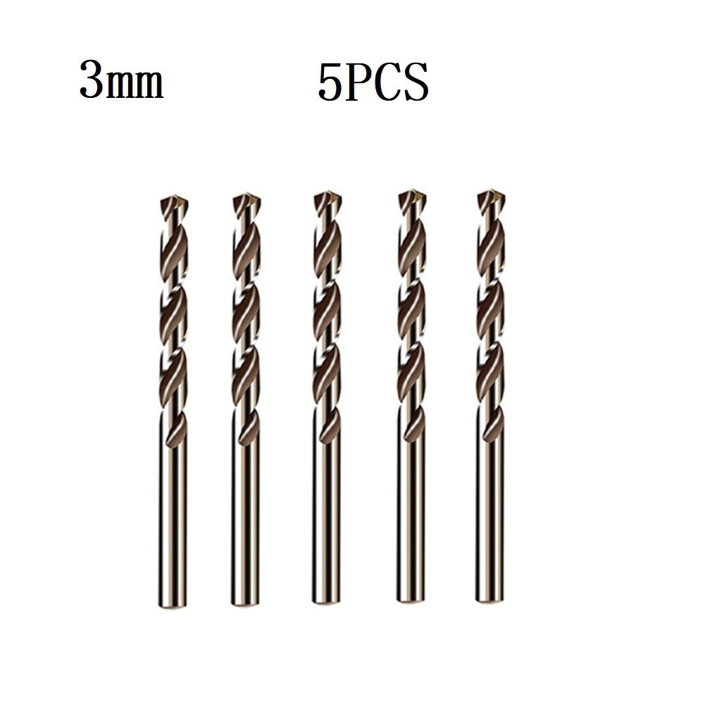 5/10 Uds HSS M35 broca de cobalto 1mm 1,5mm 2mm 2,5mm 3mm para barrena de acero inoxidable piezas de herramientas eléctricas de prensa de taladro de: Rojo