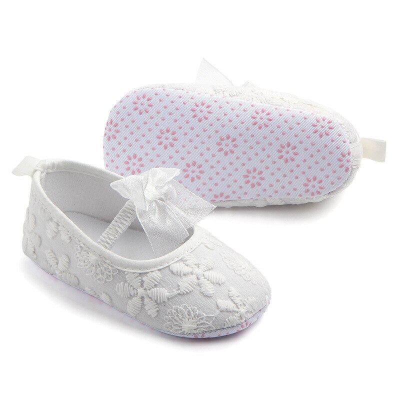 Mode Baby Meisjes Crib Schoenen Pasgeboren Eerste Stappen Peuter Bloem Boog Loafers Zuigeling Tenis Voor 1 Jaar Oude Schoeisel Pop schoen