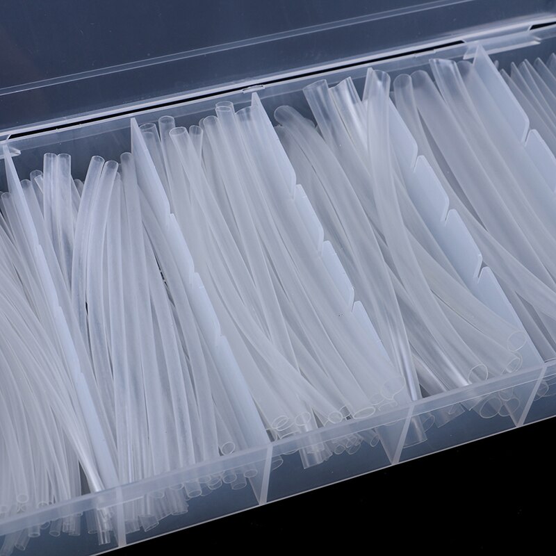 150 pièces 100mm 2:1 thermorétractable Tube polyoléfine Tube Transparent gaine