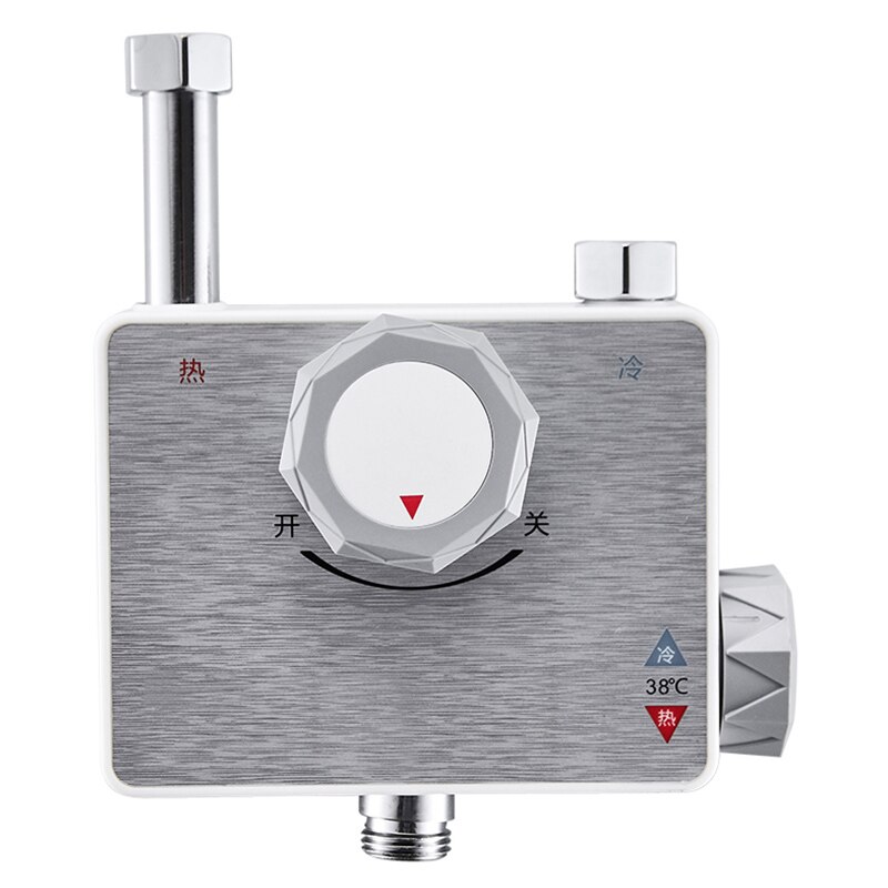 Stainless Steel Electroplating Intelligent Automatic Thermostatic Mixing Valve Temperature Control Shower Faucet