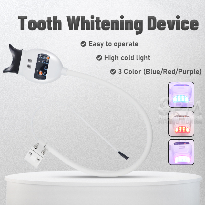 Lampe dentaire multifonctionnelle à lumière froide, 3 modèles de couleurs, dispositif d'accélérateur de blanchiment des dents, technologie de lumière LED