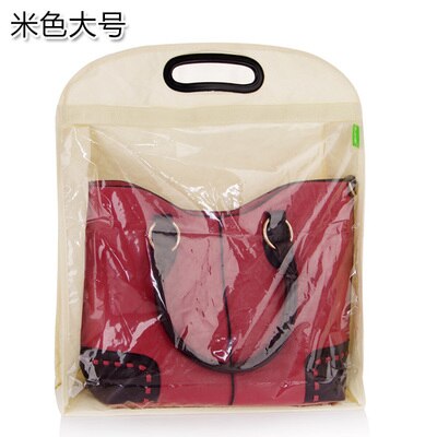 1pcs Handbag Dust Cover Bag Protector Bag Storage dust bag for handbag: L White