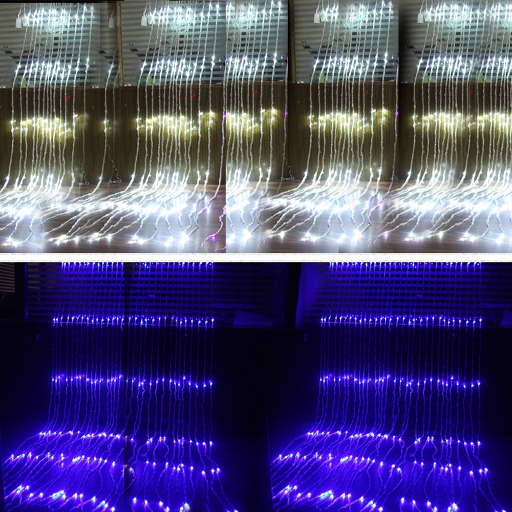 year decor Festoon led light Waterfall Meteor Shower Rain String Light led Decorative lights for home on the window