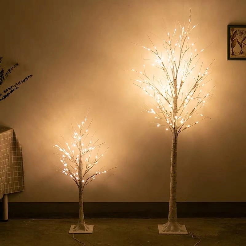 Træbelysning oplyst trælys førte julesimulering trælampe efterligner grenformslampen boligindretning