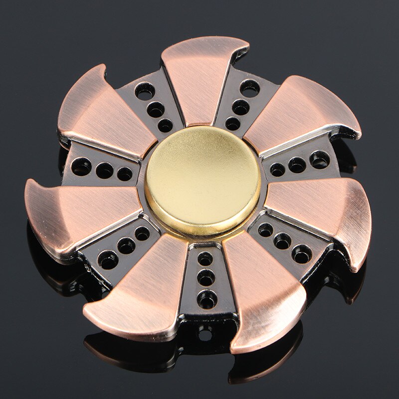Multicolor circulaire Tri Hand Spinner Zinklegering ADHD Austim Leren Educatief Speelgoed Stabiele Lange Tijd Volwassen Nostalgie Cool