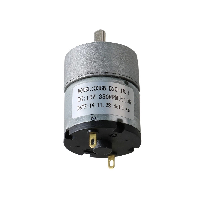 Moteur à courant continu de 12V de 33 gb-520, 350 tr/min, couple élevé pour bricolage, Robot, châssis de voiture, télécommande, fabricant d&#39;apprentissage, 2 pièces/lot
