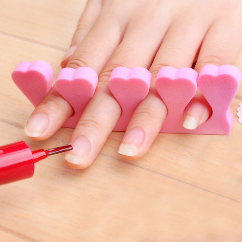 2pcs Toe Separators Finger Foot Sponge Soft Gel UV Salon Polish Manicure