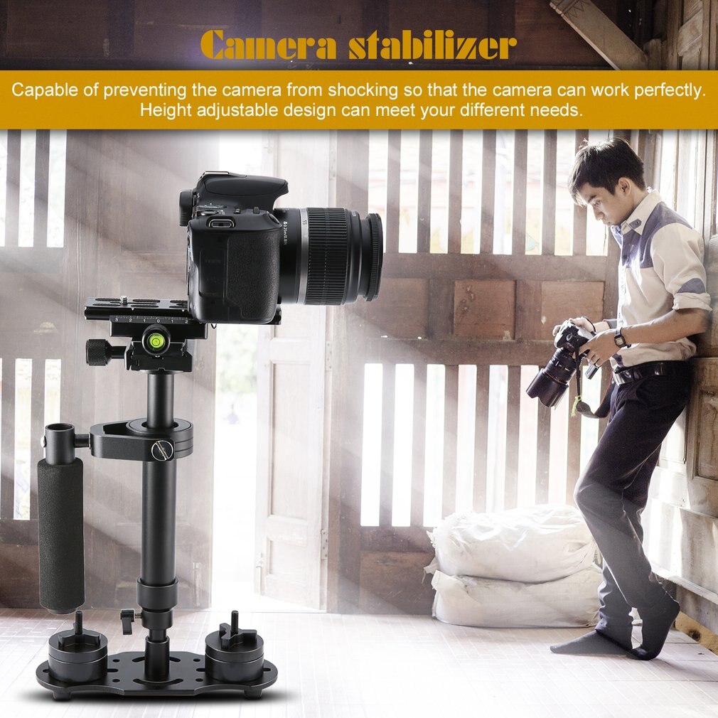 S40 S60 S80 Steadycam Scalable Carbon Fiber Handheld Stabilizer Steadicam for Canon Nikon Sony DSLR Camera Compact Camcorder