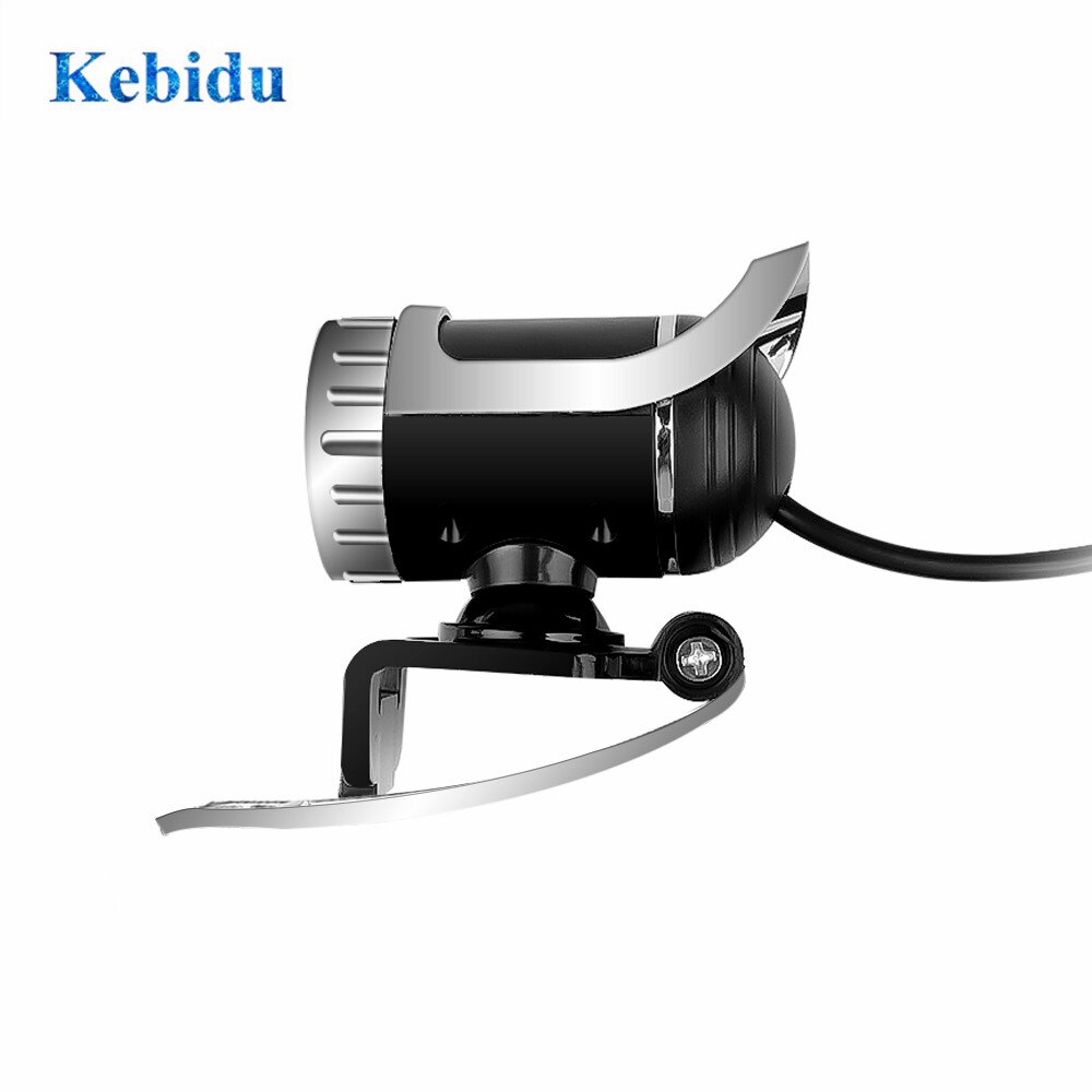 KEBIDU Web Camera Glass Lens Webcam USB 12 Megapixel High Definition Camera Web Camera 360 Degree MIC Clip-on For PC Computer