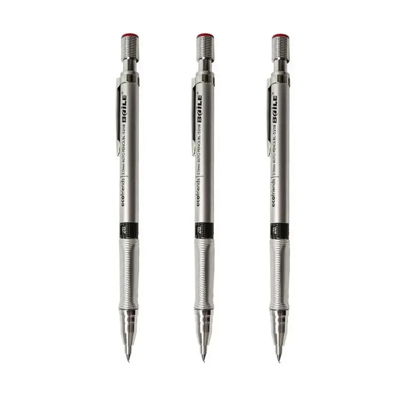 2,0 mm Druckbleistift-Set 2B, automatische Bleistifte mit farbigen/schwarzen Minenminen für Entwurfszeichnungen, Schreiben, Basteln, Kunstskizzen: Navy Blau