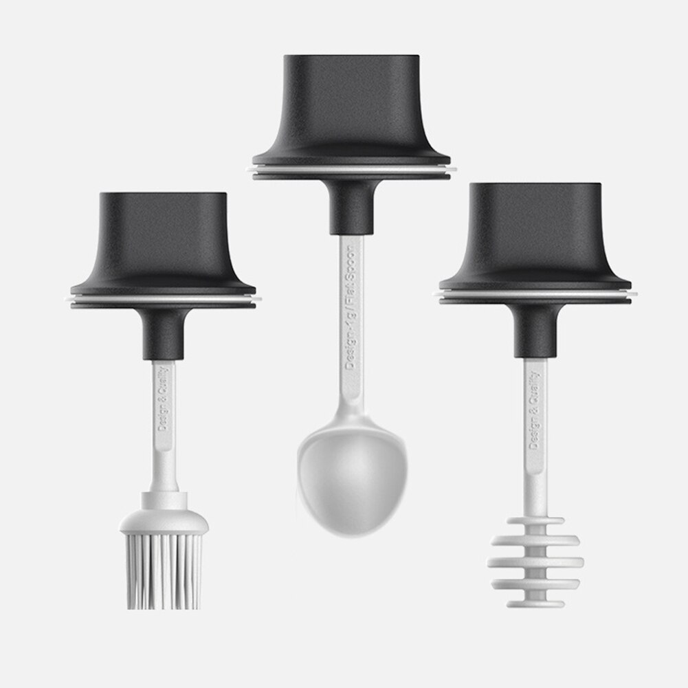 260ml szklany pojemnik na przyprawy przyprawy słoiki pojemniki olej miód sól pojemnik na przyprawy przyprawa butelka z łyżeczką/pędzlem