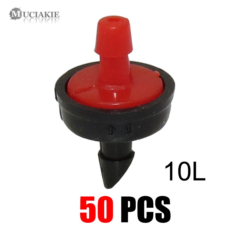 MUCIAKIE 4/6/8/10/20/30/40/50/60L Mini Pressure Compensating Drip Emitter Self-cleaning Durable Garden Irrigation Fixed Flow: Burgundy