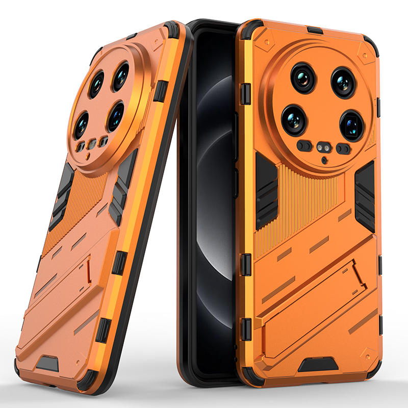 För xiaomi 14 ultra skal bakstycke stötsäkert pansarskal för xiaomi 14 ultra skal fallskyddande stödfodral: Orange