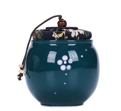 Jar Reizen Huishouden Koffie Opbergdoos Fles Bus Seal Craft Klassieke Thee Caddy Organisator Mini Snoep Keramiek Tin: 12