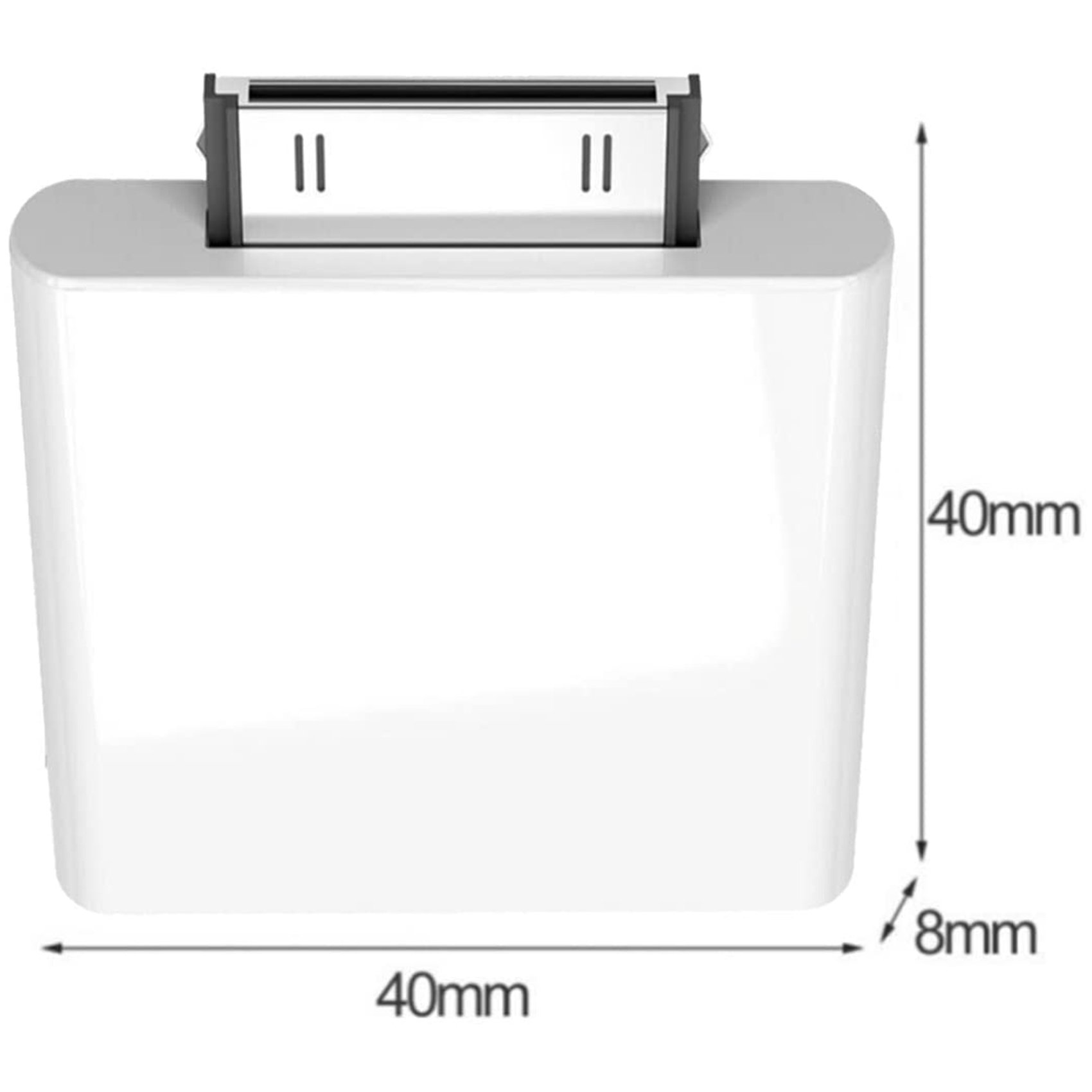 30 Pin Bluetooth 4.1 Audio Transmitter for IPod Mini IPod Classic IPod Nano Touch (White)