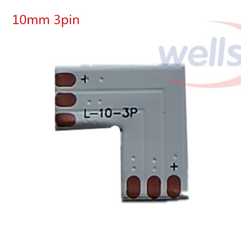 5set L Shape 2pin 3pin 4 pin LED Connector For connecting corner right angle RGB 3528 2811 2812 5050 LED Strip
