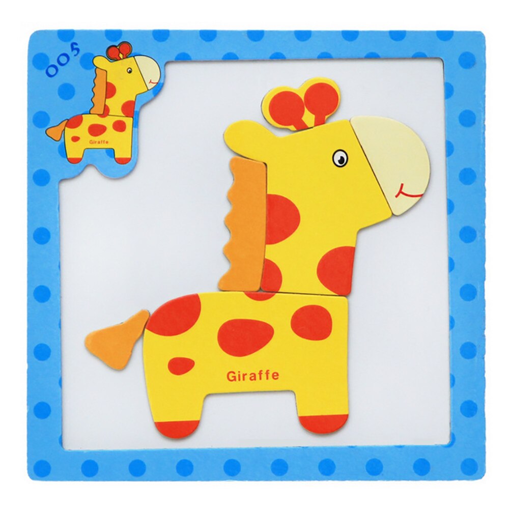 3D Magnetische Puzzel Speelgoed Houten Speelgoed Cartoon Dieren Verkeer Puzzels Tangram Kids Educatief Speelgoed Voor Kinderen