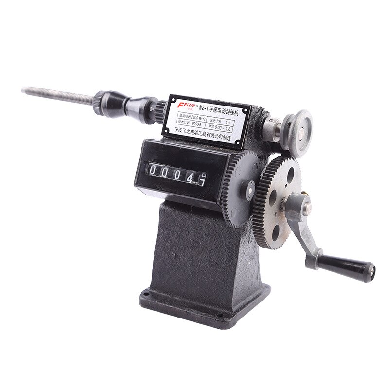 NZ-1 Hand Crank Electric Electronic counting Winding Machine Home Stranded wire Count Cast iron Body Plastic Mechanical Counter