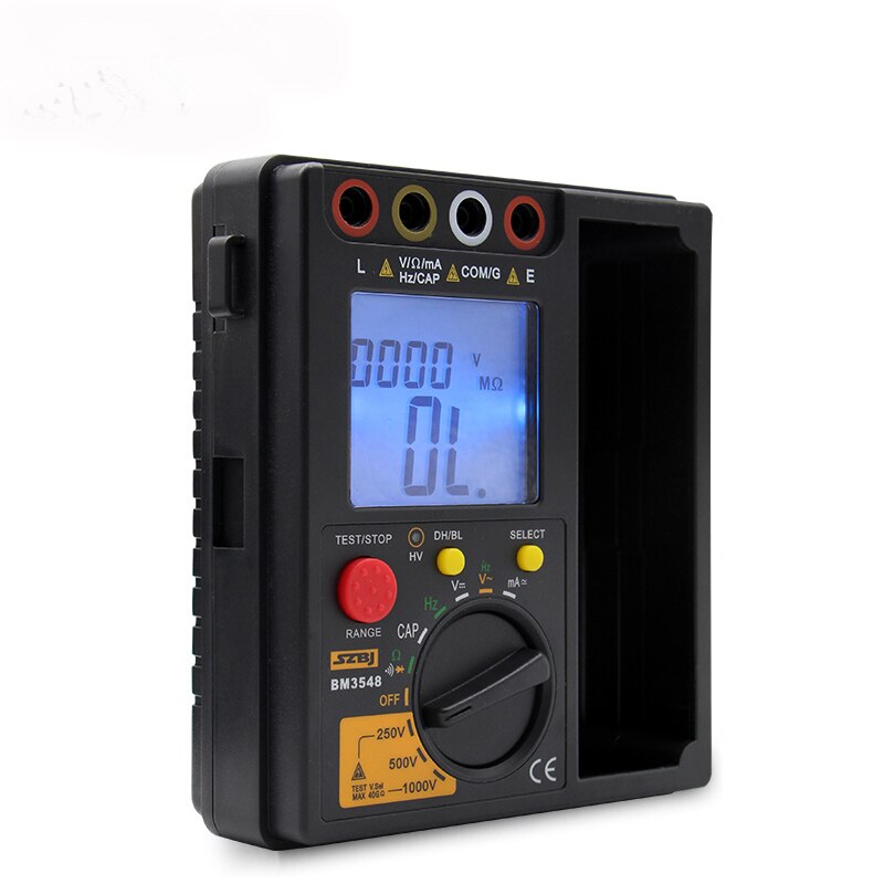 Szbj  bm3548 2 i 1 digital isolationsmodstand testmåler modstand digital multimeter megger ohm tester