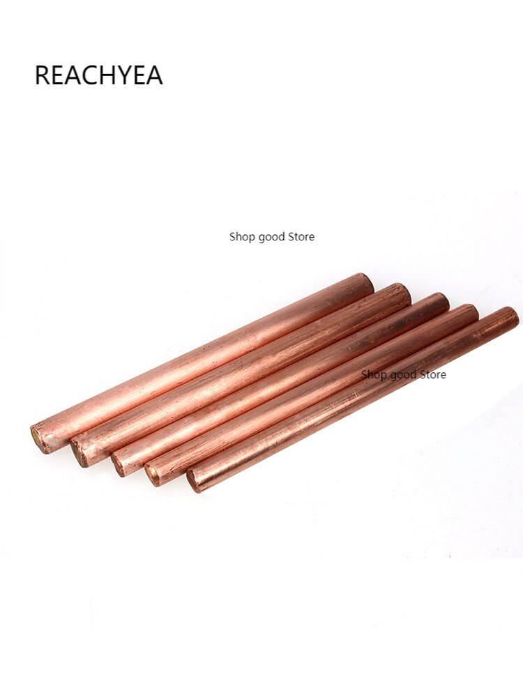 T2 Copper Red Copper Rod Solid Rod 6/8/10/12/13/200Mm Zero-Cut Electrode Copper Rod Pure Copper