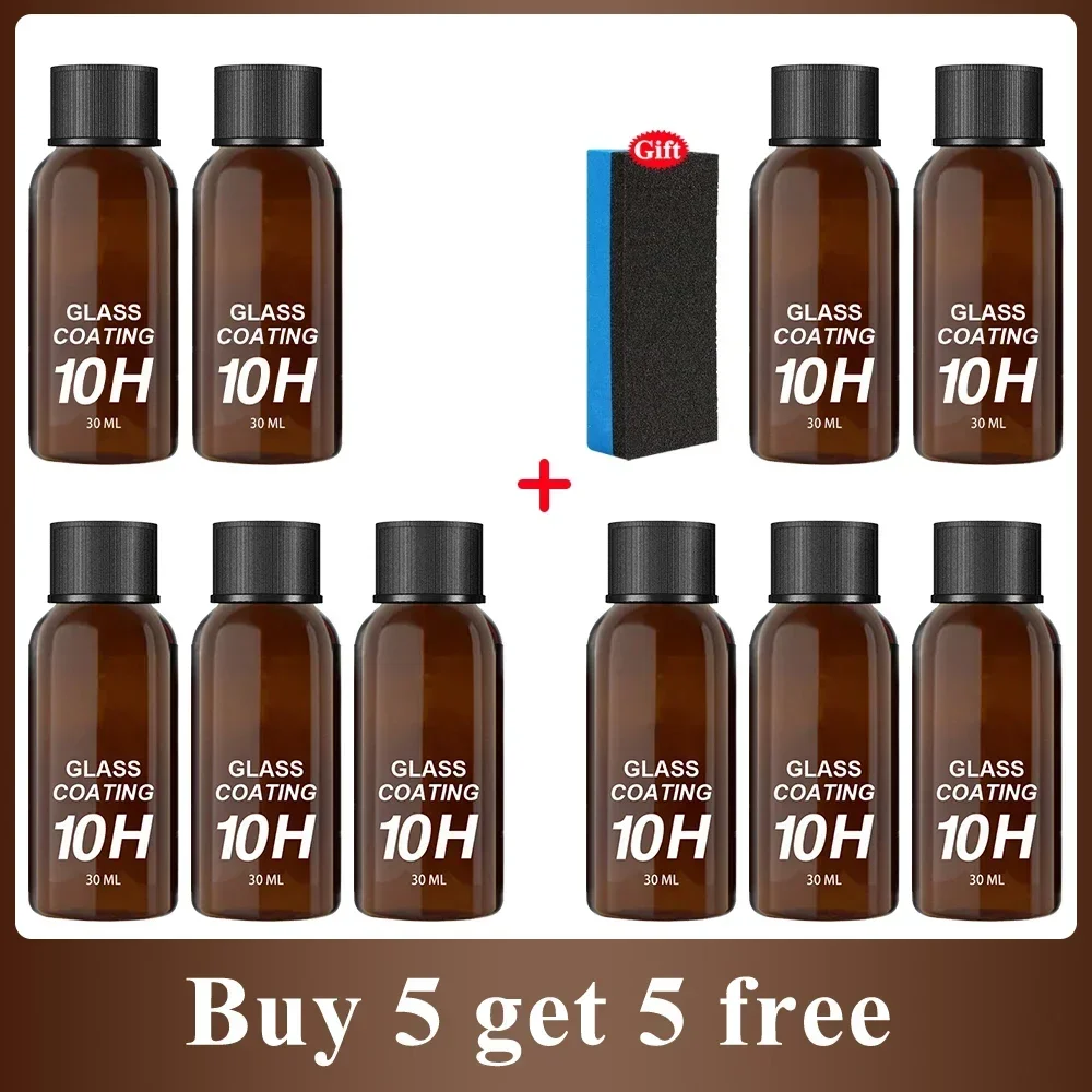 Revestimiento de vidrio para coche, revestimiento cerámico, Nano cristal, pulido de ventanas de coche, resistente a los arañazos, agente impermeable a prueba de polvo: Negro