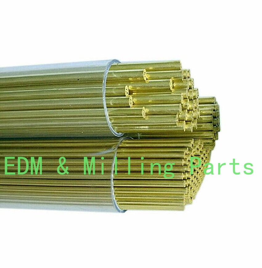 50PCS CNC EDM Drilling Electrodes Multi-Channel Brass Tube Ø1.60-Ø2.90X400mm For EDM Puncher Mill Part