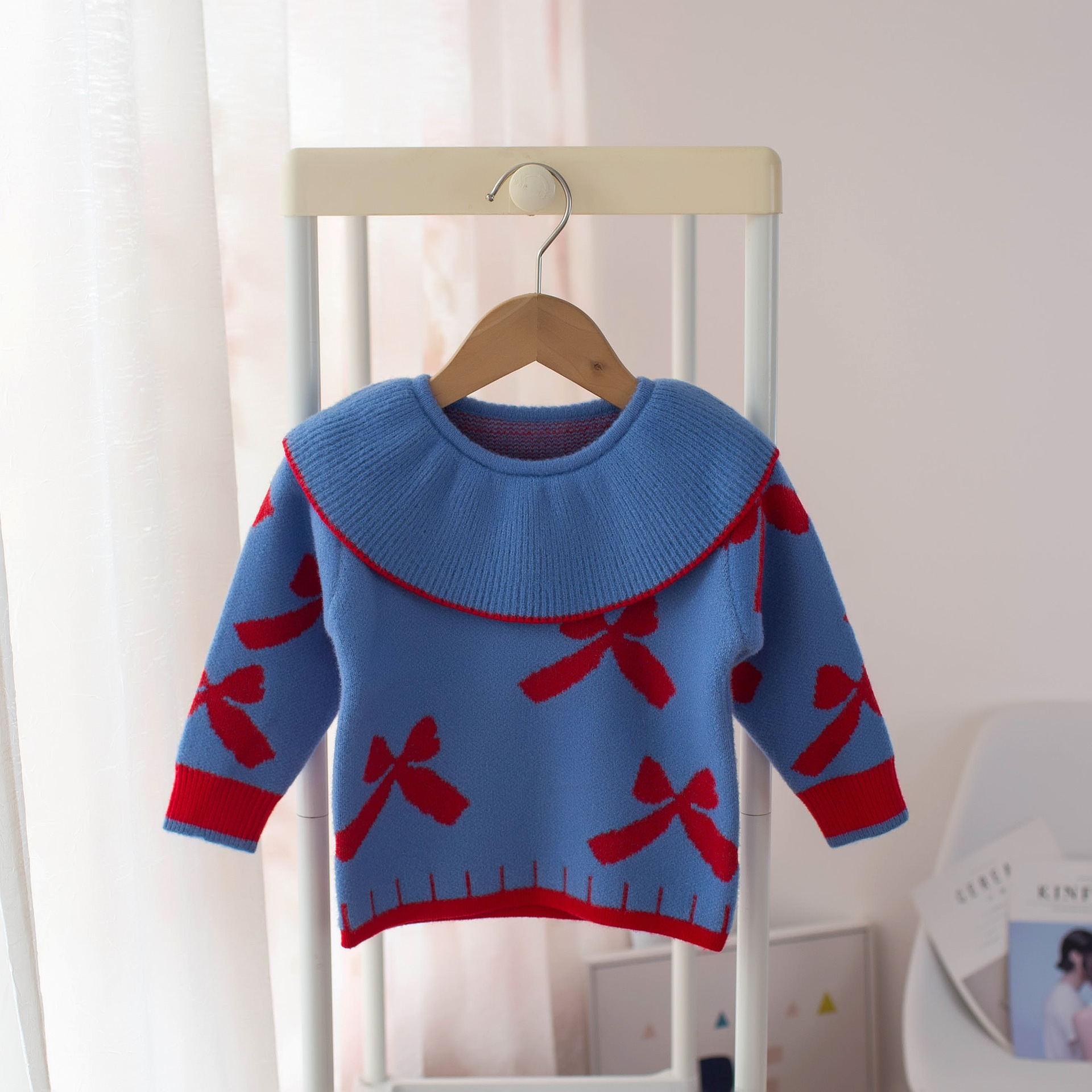 Maglione Invernale A Maniche Lunghe Per Bambini E Bambine – Girocollo, Ricamo Zucca – Colore Cachi/Marrone, Taglie 6 Mesi A 3 Anni - 2