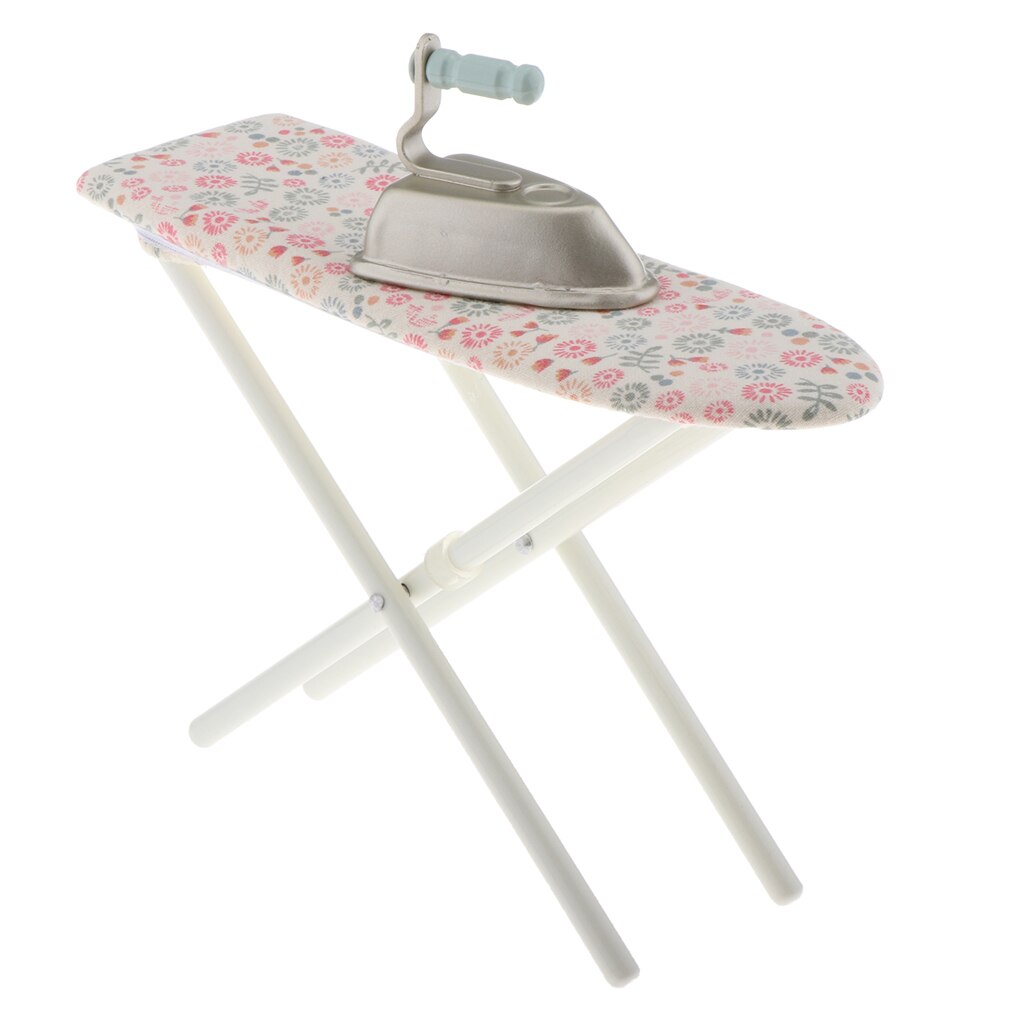 1:6 schaal poppenhuis mini strijkplank model poppenkamer decoratie accessoire kinderen