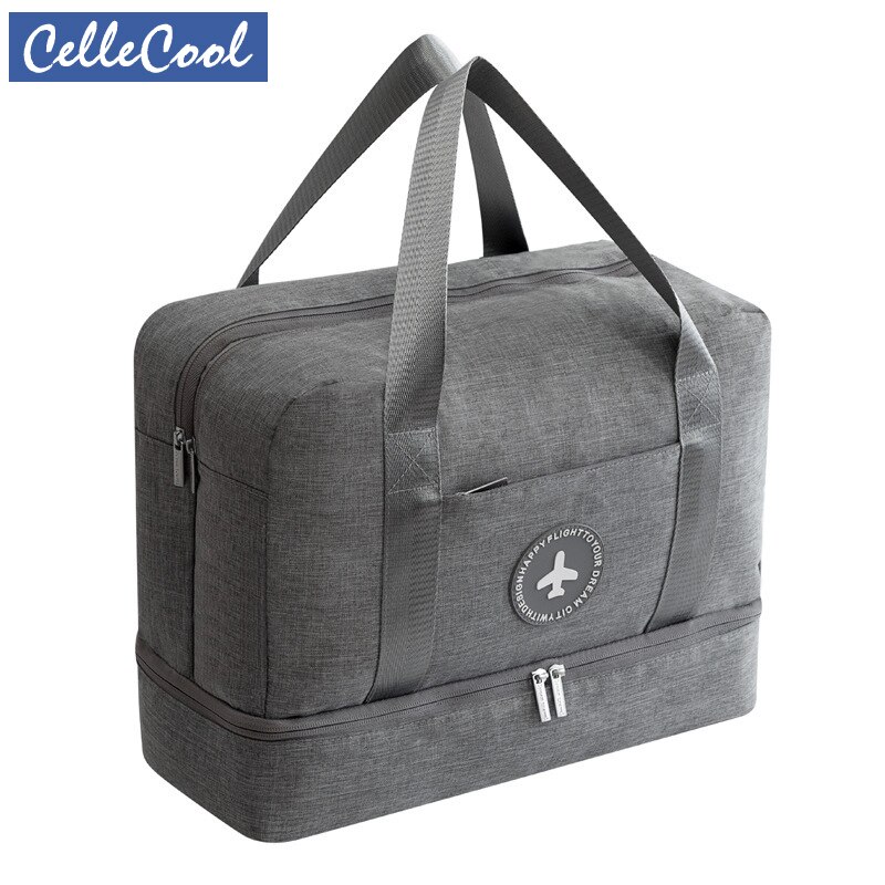 Bolsa de almacenamiento de separación húmeda seca para equipaje, organizador de equipaje, deflector de viaje con bolsa de zapatos, bolsa de malla, organizador de bolsas de cosméticos